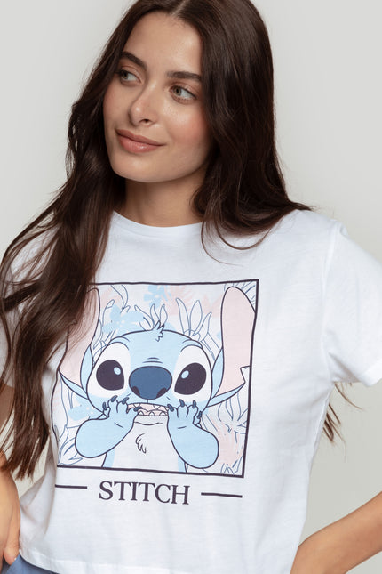 CAMISETA STITCH CROPPED