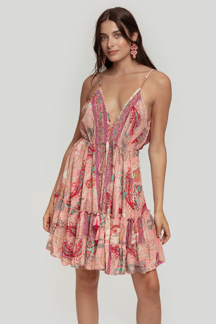 VESTIDO BOHO SEDA