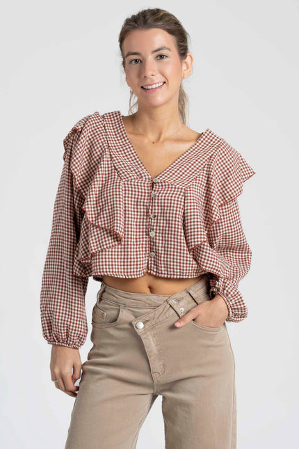 BLUSA ARMONIAS TEEN VOLANTES