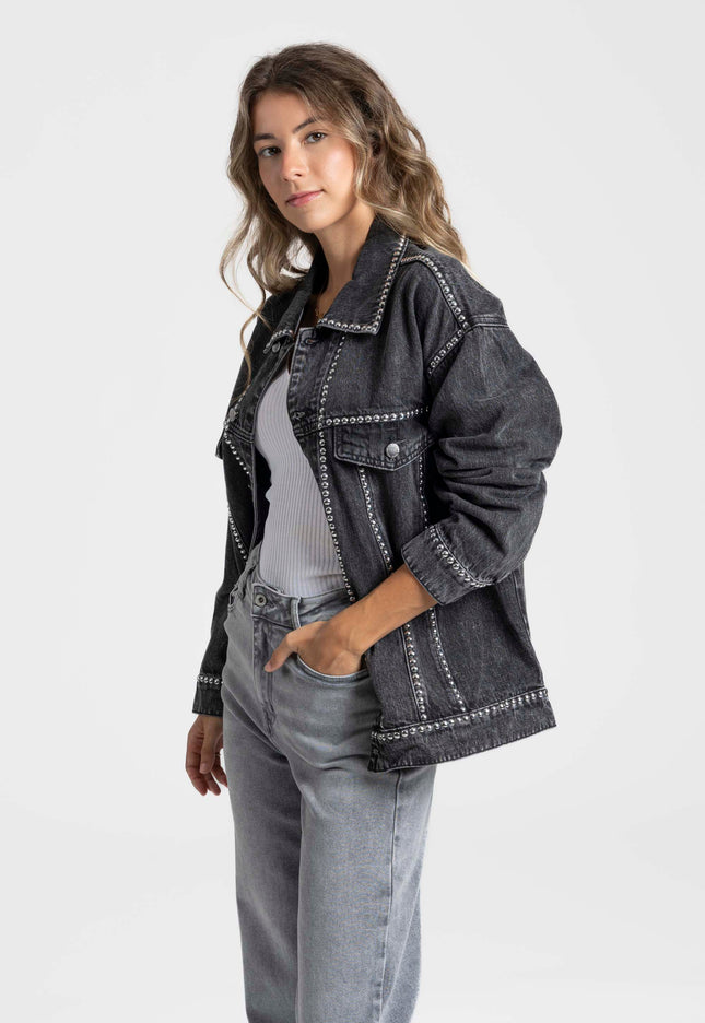 CHAQUETA ARMONIAS TEEN TACHUELAS