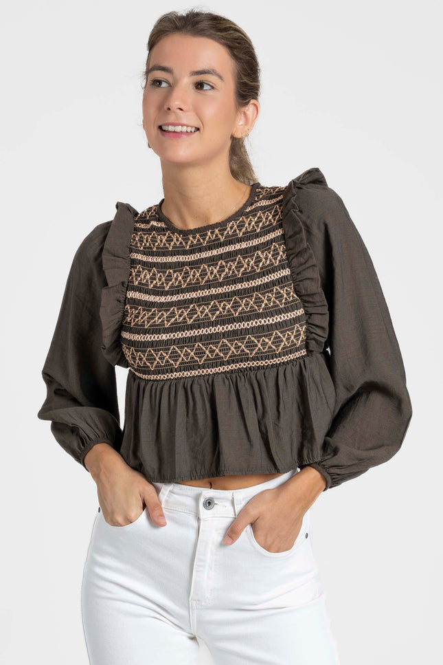 BLUSA ARMONIAS TEEN BORDADOS