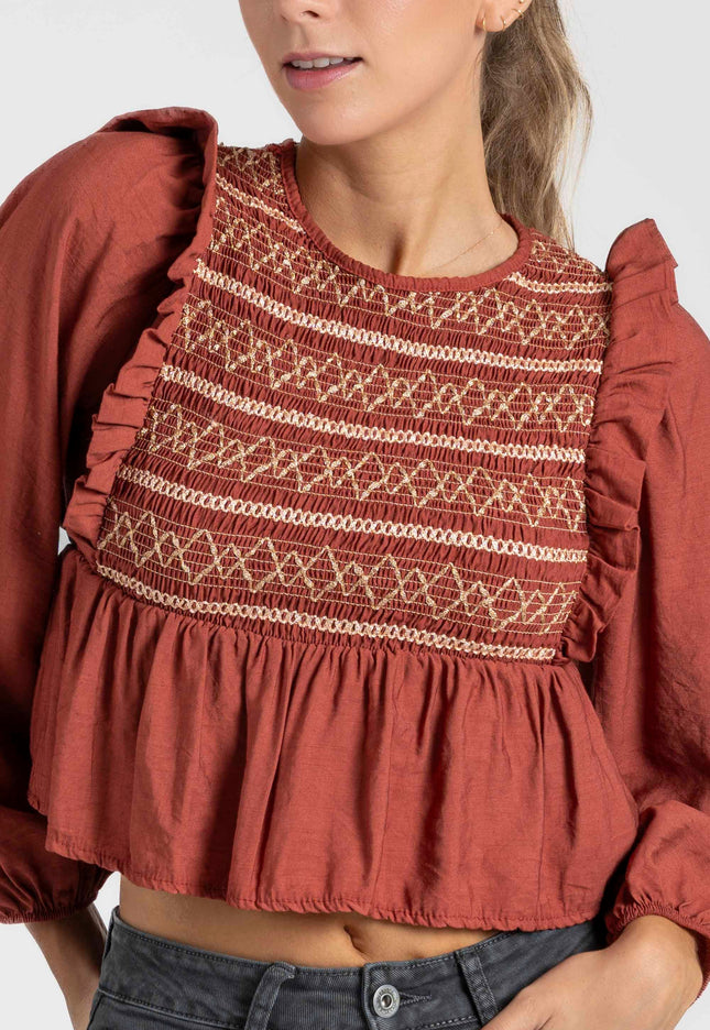 BLUSA ARMONIAS TEEN BORDADOS