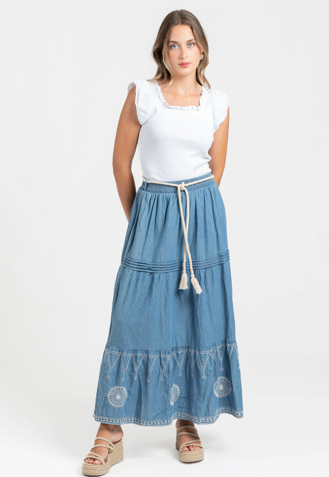 FALDA ARMONIAS DENIM