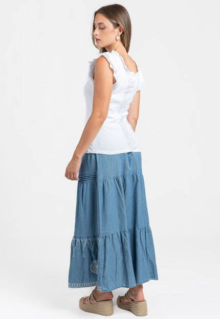 FALDA ARMONIAS DENIM