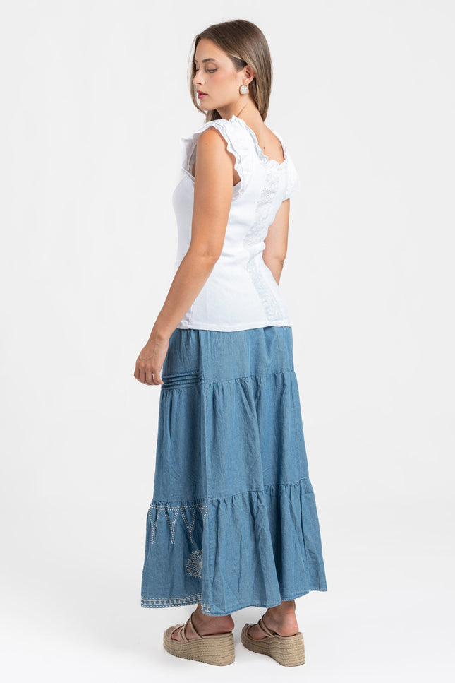 FALDA ARMONIAS DENIM