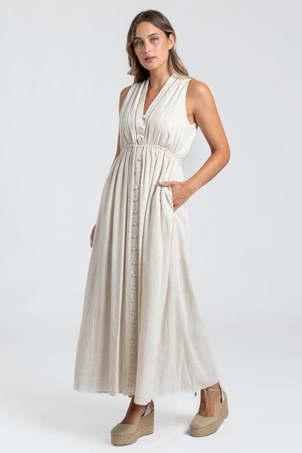 VESTIDO ARMONIAS CON LINO