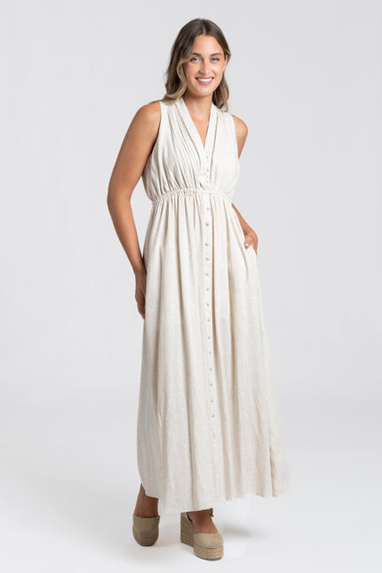 VESTIDO ARMONIAS CON LINO