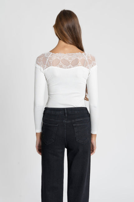 CAMISETA ARMONIAS ENCAJE