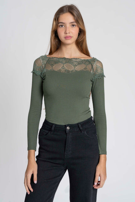 CAMISETA ARMONIAS ENCAJE