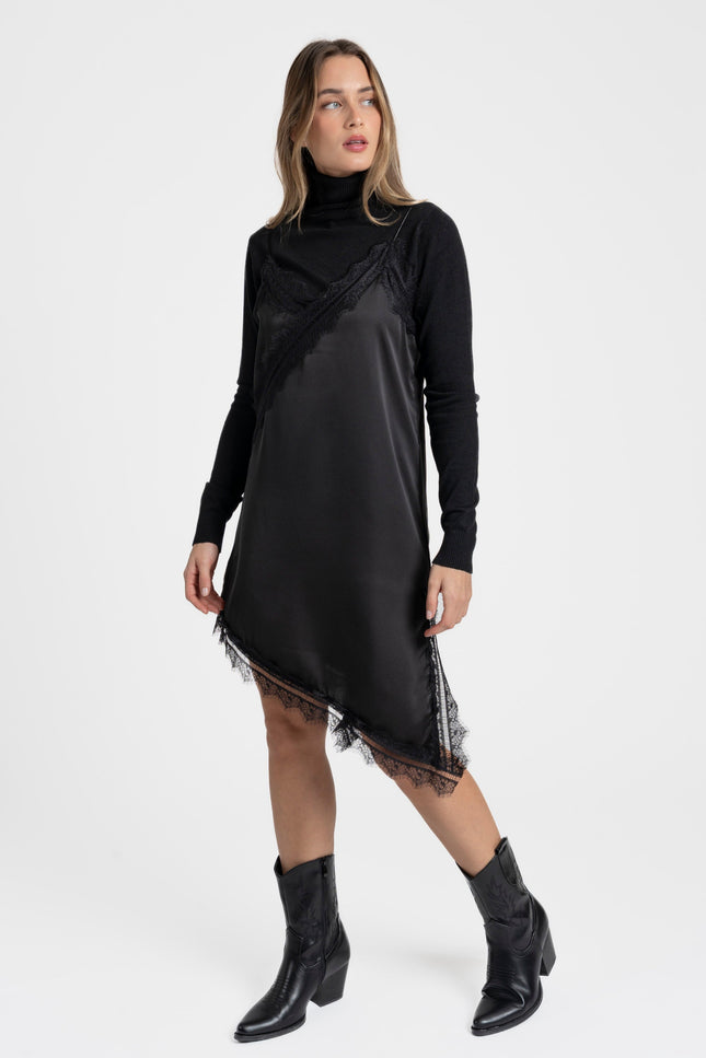 VESTIDO ARMONIAS SATINADO