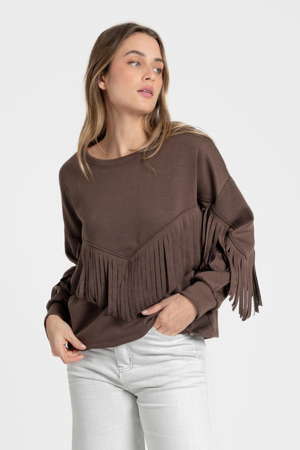SUDADERA ARMONIAS FLECOS