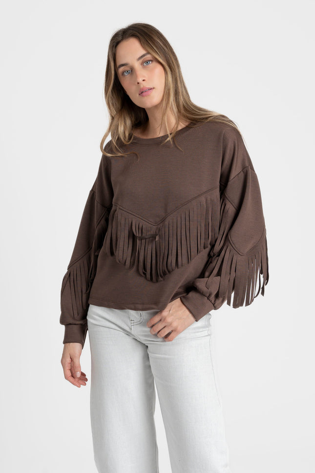 SUDADERA ARMONIAS FLECOS