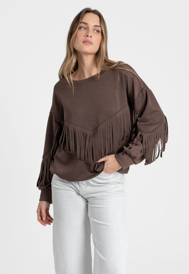 SUDADERA ARMONIAS FLECOS