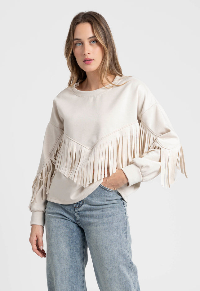 SUDADERA ARMONIAS FLECOS