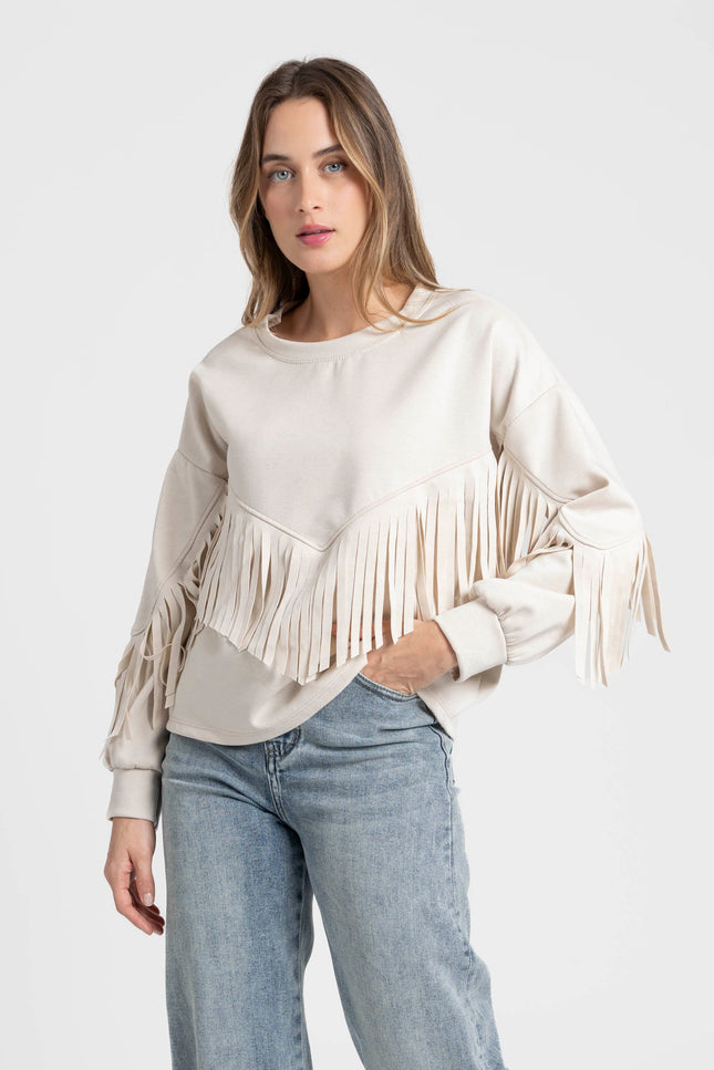 SUDADERA ARMONIAS FLECOS