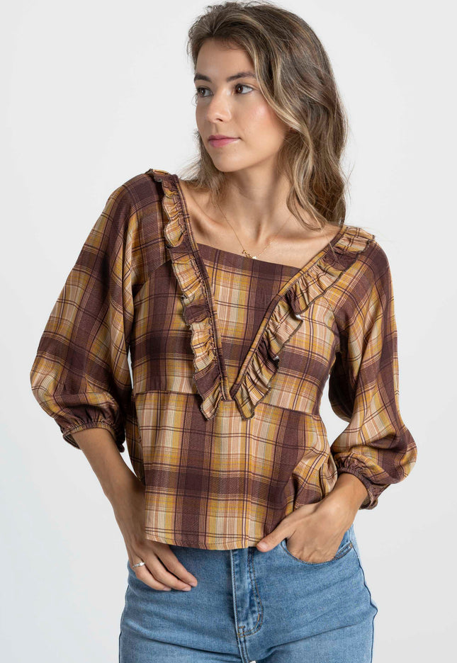 BLUSA ARMONIAS TEEN CUADROS