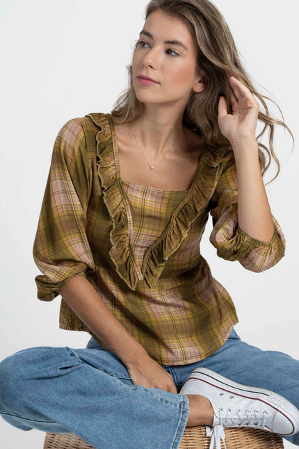 BLUSA ARMONIAS TEEN CUADROS