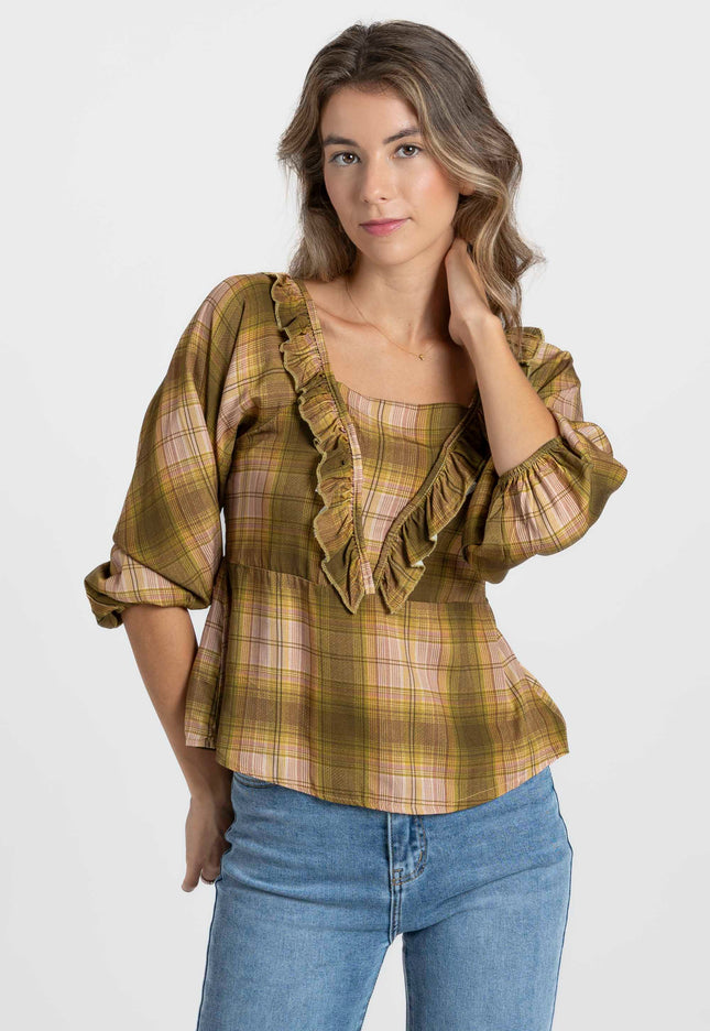 BLUSA ARMONIAS TEEN CUADROS