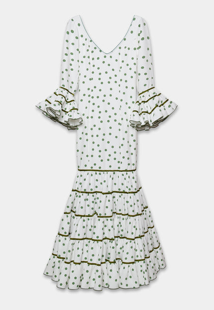 TRAJE FLAMENCA SRA ROSALÍA LUNARES PEQUEÑOS