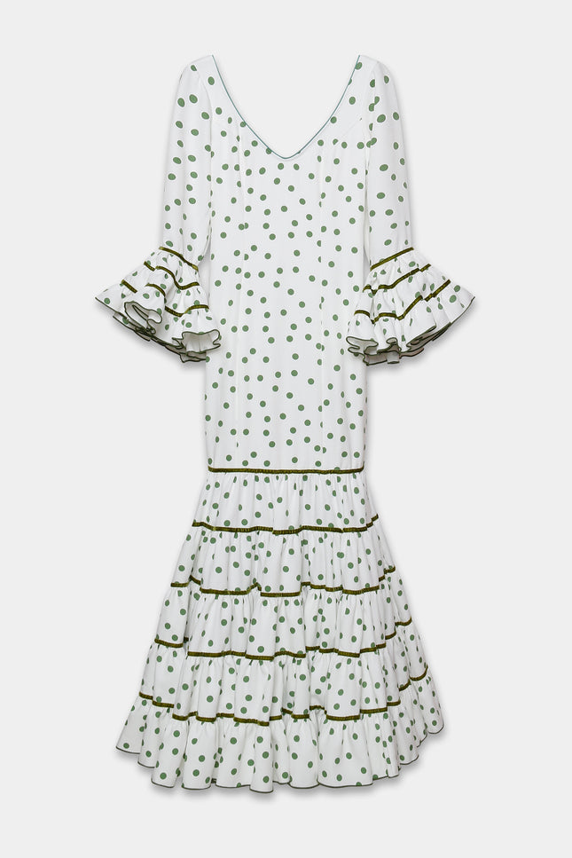 TRAJE FLAMENCA SRA ROSALÍA LUNARES PEQUEÑOS