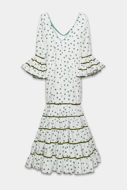 TRAJE FLAMENCA SRA ROSALÍA LUNARES PEQUEÑOS