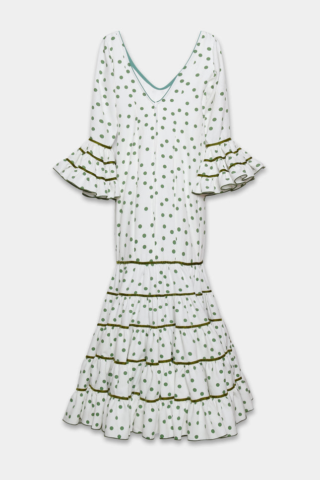 TRAJE FLAMENCA SRA ROSALÍA LUNARES PEQUEÑOS