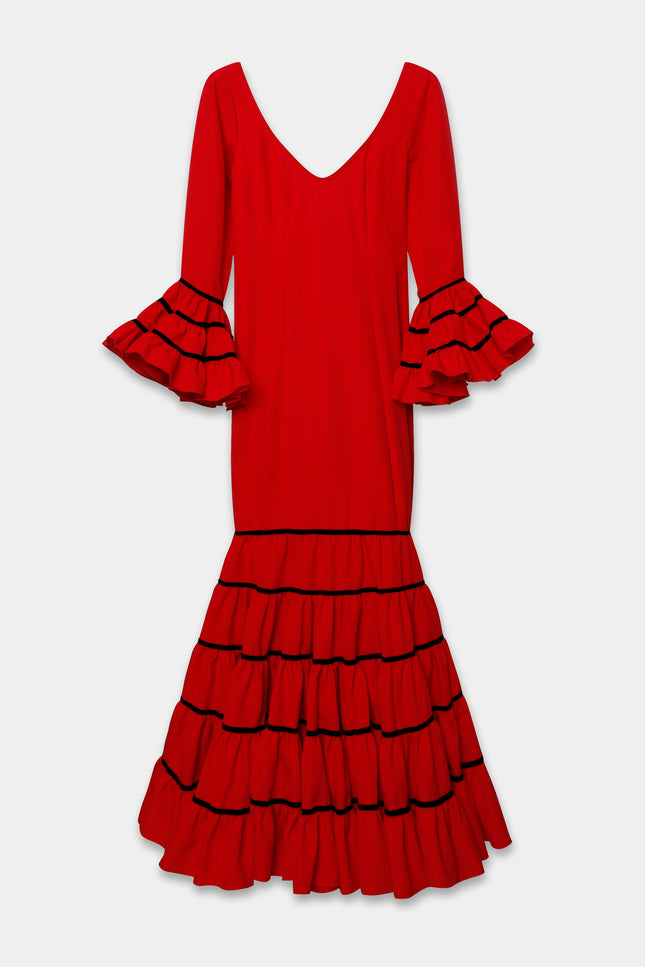 TRAJE FLAMENCA SRA ROSALÍA LISO