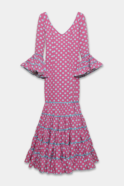 TRAJE FLAMENCA SRA ROSALÍA LUNARES MEDIANOS