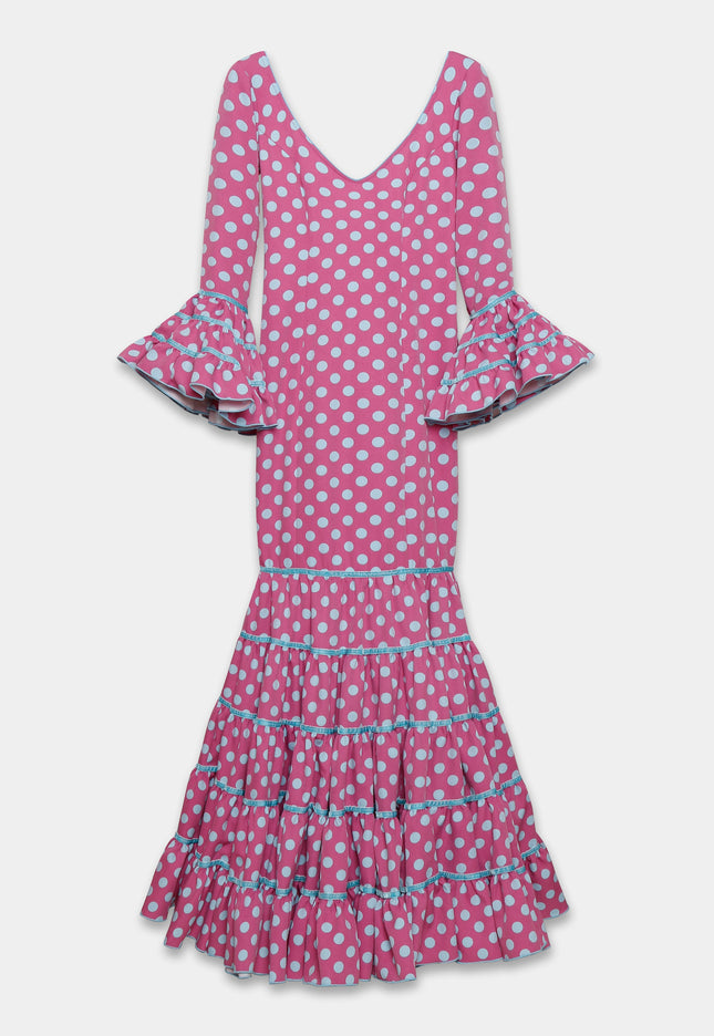 TRAJE FLAMENCA SRA ROSALÍA LUNARES MEDIANOS