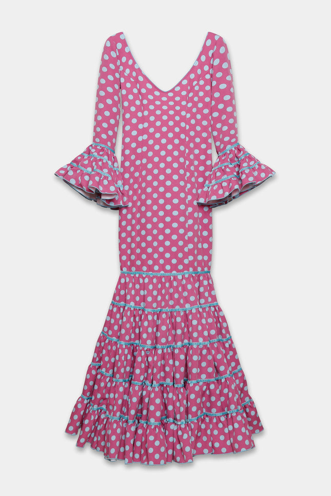 TRAJE FLAMENCA SRA ROSALÍA LUNARES MEDIANOS