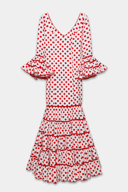 TRAJE FLAMENCA SRA ROSALÍA LUNARES MEDIANOS