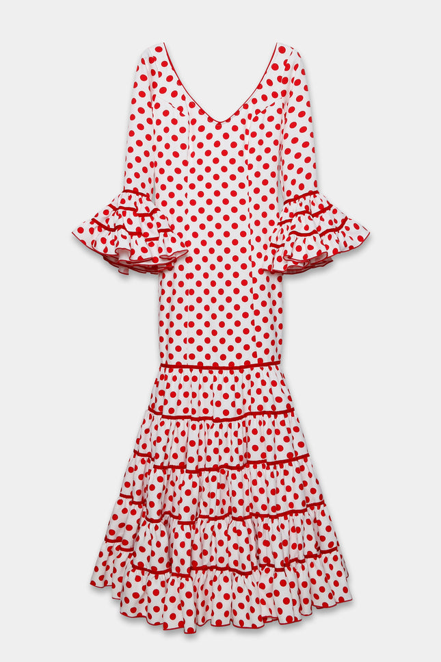 TRAJE FLAMENCA SRA ROSALÍA LUNARES MEDIANOS