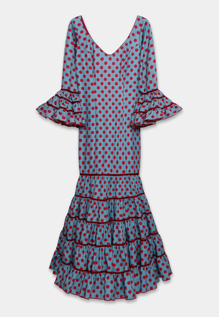 TRAJE FLAMENCA SRA ROSALÍA LUNARES MEDIANOS