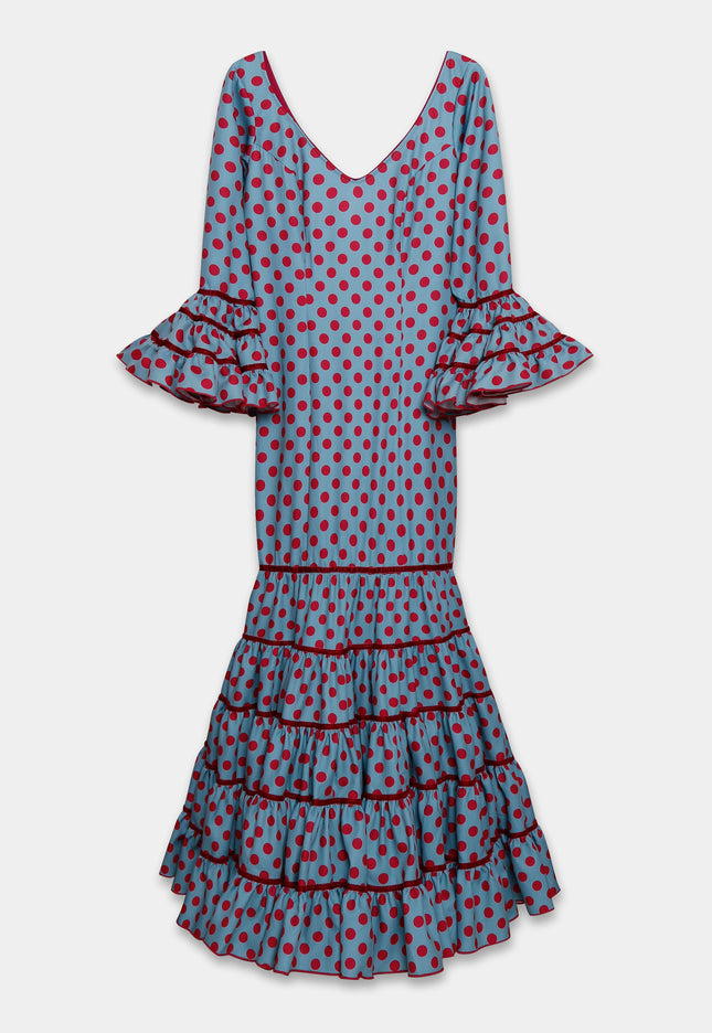 TRAJE FLAMENCA SRA ROSALÍA LUNARES MEDIANOS