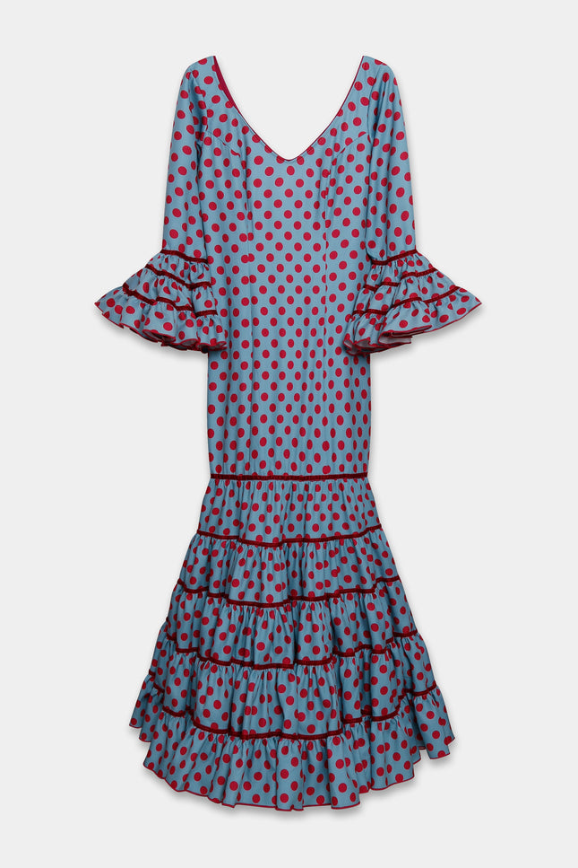 TRAJE FLAMENCA SRA ROSALÍA LUNARES MEDIANOS