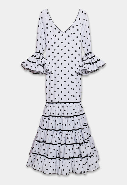 TRAJE FLAMENCA SRA ROSALÍA LUNARES PEQUEÑOS