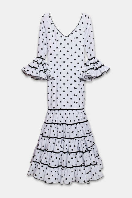 TRAJE FLAMENCA SRA ROSALÍA LUNARES PEQUEÑOS
