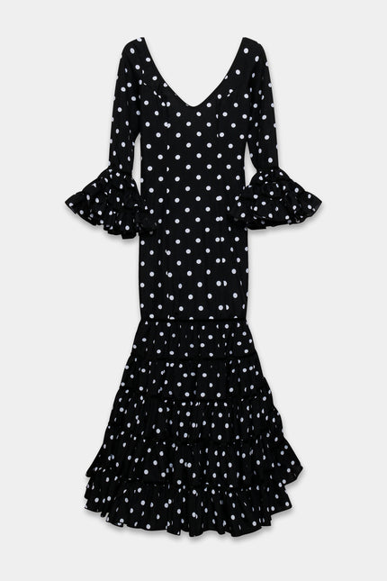 TRAJE FLAMENCA SRA ROSALÍA LUNARES PEQUEÑOS