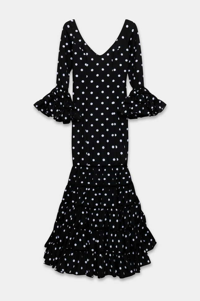 TRAJE FLAMENCA SRA ROSALÍA LUNARES PEQUEÑOS