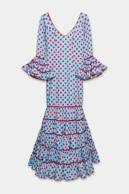 TRAJE FLAMENCA SRA ROSALÍA LUNARES MEDIANOS