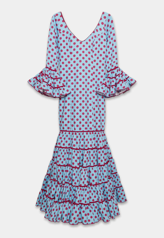 TRAJE FLAMENCA SRA ROSALÍA LUNARES MEDIANOS