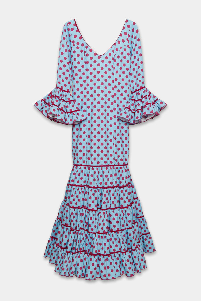 TRAJE FLAMENCA SRA ROSALÍA LUNARES MEDIANOS