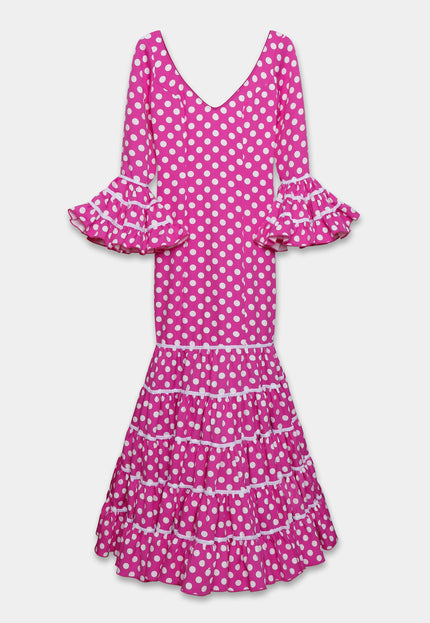 TRAJE FLAMENCA SRA ROSALÍA LUNARES MEDIANOS