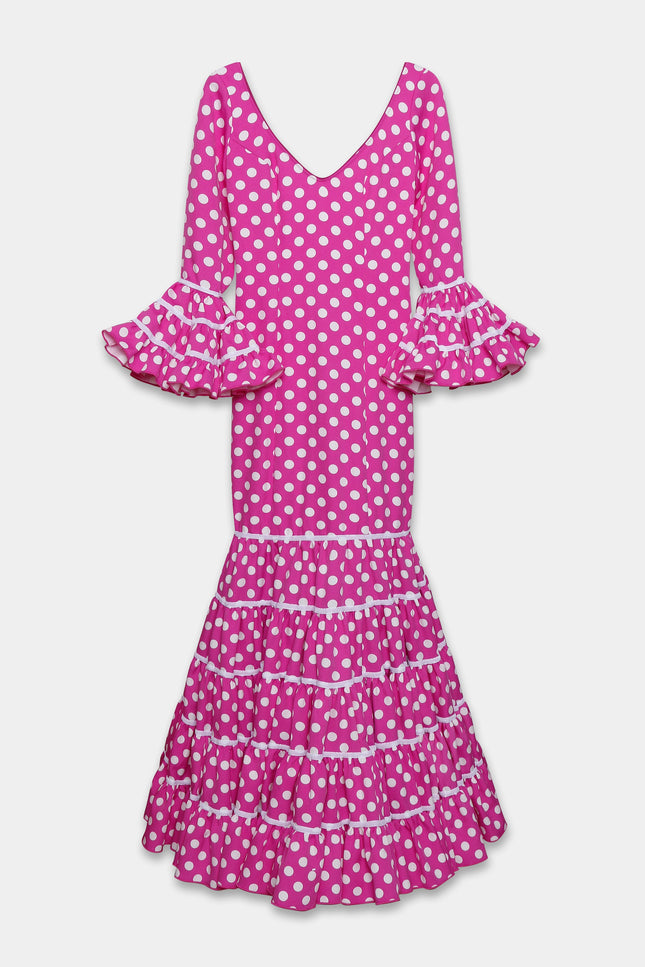 TRAJE FLAMENCA SRA ROSALÍA LUNARES MEDIANOS