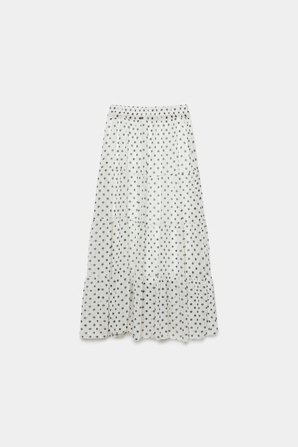 FALDA ARMONIAS MIDI LUNARES