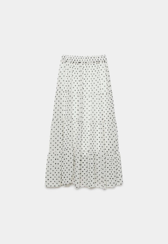 FALDA ARMONIAS MIDI LUNARES