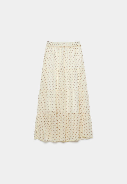 FALDA ARMONIAS MIDI LUNARES