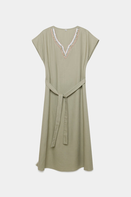 VESTIDO ARMONIAS LINO