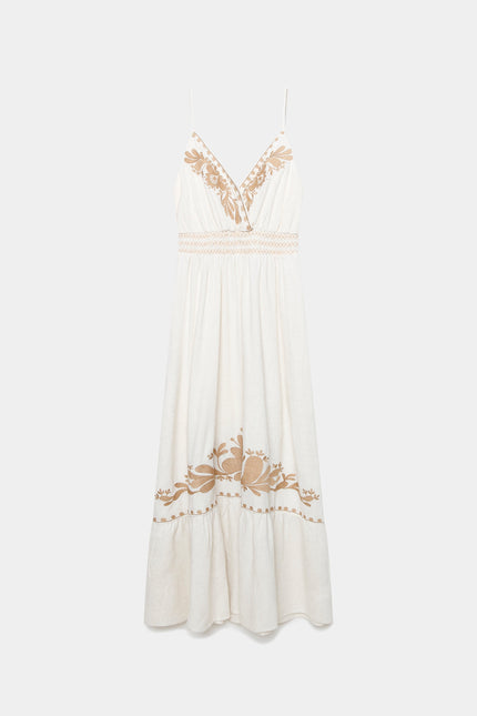 VESTIDO ARMONIAS BORDADOS