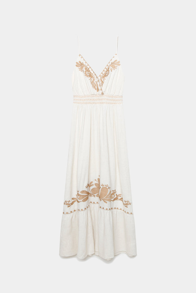 VESTIDO ARMONIAS BORDADOS